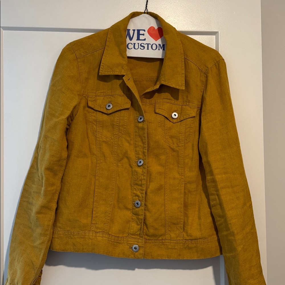 J. Jill Golden Linen Jacket